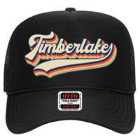 Timberlake Personalized Name I Love Timberlake Vintage High Crown Mesh Back Trucker Hat