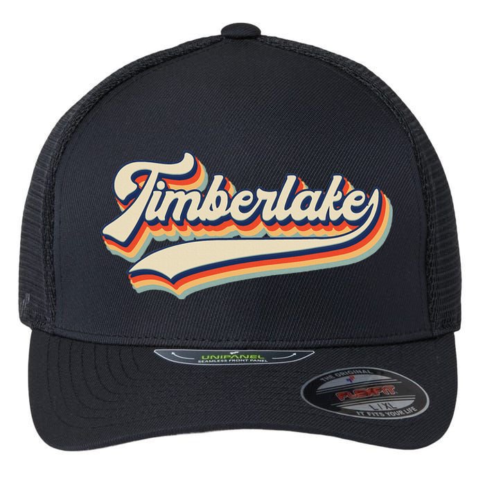 Timberlake Personalized Name I Love Timberlake Vintage Flexfit Unipanel Trucker Cap