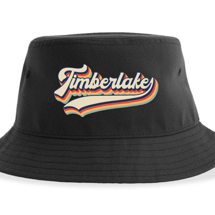 Timberlake Personalized Name I Love Timberlake Vintage Sustainable Bucket Hat