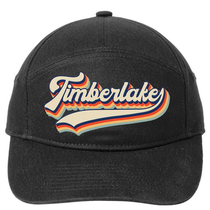 Timberlake Personalized Name I Love Timberlake Vintage 7-Panel Snapback Hat