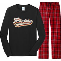 Timberlake Personalized Name I Love Timberlake Vintage Long Sleeve Pajama Set