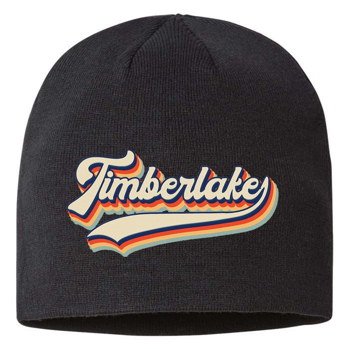 Timberlake Personalized Name I Love Timberlake Vintage Sustainable Beanie