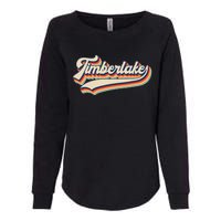 Timberlake Personalized Name I Love Timberlake Vintage Womens California Wash Sweatshirt