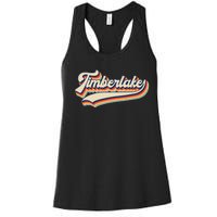 Timberlake Personalized Name I Love Timberlake Vintage Women's Racerback Tank