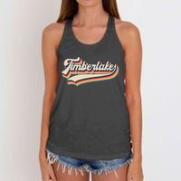 Timberlake Personalized Name I Love Timberlake Vintage Women's Knotted Racerback Tank