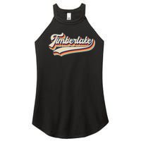 Timberlake Personalized Name I Love Timberlake Vintage Women's Perfect Tri Rocker Tank