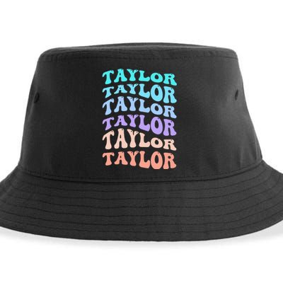 Taylor Personalized Name I Love Taylor Sustainable Bucket Hat