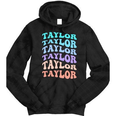 Taylor Personalized Name I Love Taylor Tie Dye Hoodie