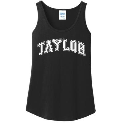 T.aylor Personalized names style Ladies Essential Tank