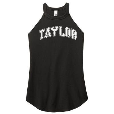 T.aylor Personalized names style Women’s Perfect Tri Rocker Tank