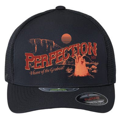 Tremors Perfection Nevada Retro Portrait Flexfit Unipanel Trucker Cap