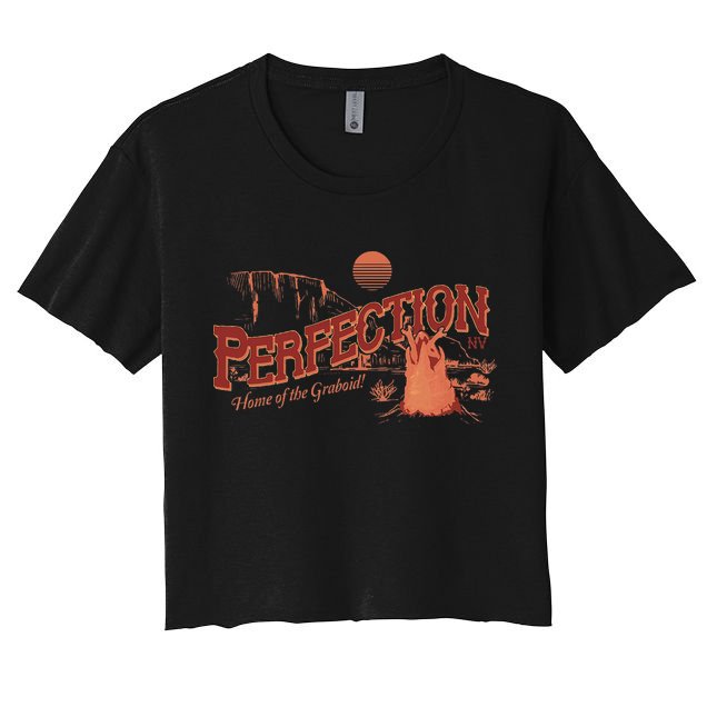 Tremors Perfection Nevada Retro Portrait Crop Top