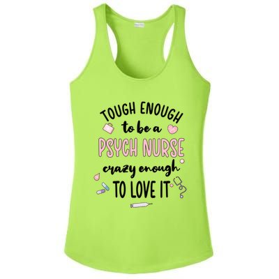 Tough Psych Nurse Psychiatric Nurse Cool Gift Ladies PosiCharge Competitor Racerback Tank