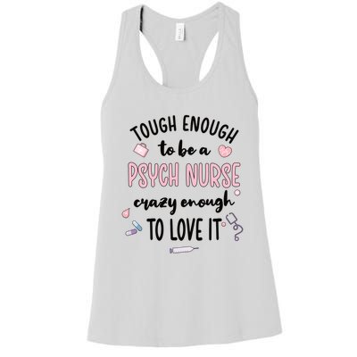 Tough Psych Nurse Psychiatric Nurse Cool Gift Women's Racerback Tank