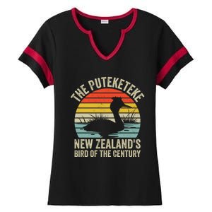 The Puteketeke New ZealandS Bird Of The Century Ladies Halftime Notch Neck Tee