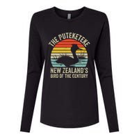 The Puteketeke New ZealandS Bird Of The Century Womens Cotton Relaxed Long Sleeve T-Shirt