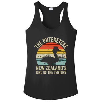 The Puteketeke New ZealandS Bird Of The Century Ladies PosiCharge Competitor Racerback Tank