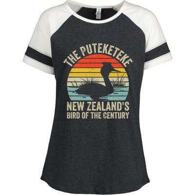 The Puteketeke New ZealandS Bird Of The Century Enza Ladies Jersey Colorblock Tee