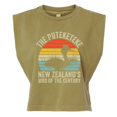 The Puteketeke New ZealandS Bird Of The Century Garment-Dyed Women's Muscle Tee