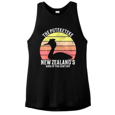 The Puteketeke New ZealandS Bird Of The Century Ladies PosiCharge Tri-Blend Wicking Tank