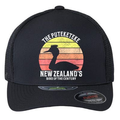 The Puteketeke New ZealandS Bird Of The Century Flexfit Unipanel Trucker Cap