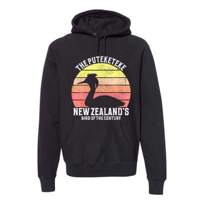 The Puteketeke New ZealandS Bird Of The Century Premium Hoodie