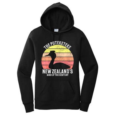 The Puteketeke New ZealandS Bird Of The Century Women's Pullover Hoodie