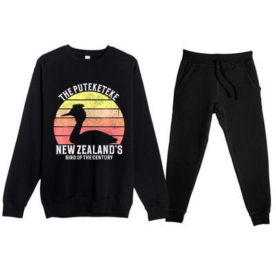 The Puteketeke New ZealandS Bird Of The Century Premium Crewneck Sweatsuit Set