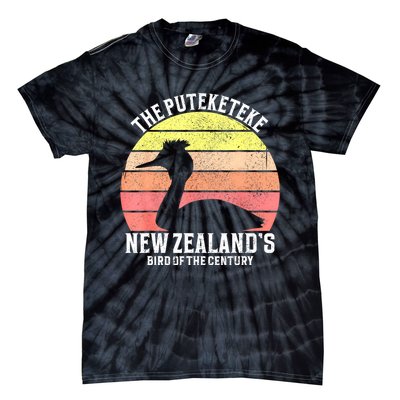 The Puteketeke New ZealandS Bird Of The Century Tie-Dye T-Shirt