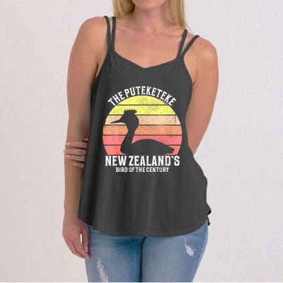 The Puteketeke New ZealandS Bird Of The Century Women's Strappy Tank