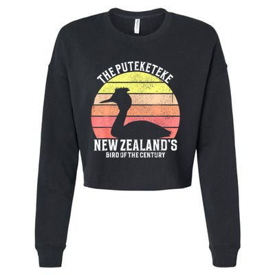 The Puteketeke New ZealandS Bird Of The Century Cropped Pullover Crew