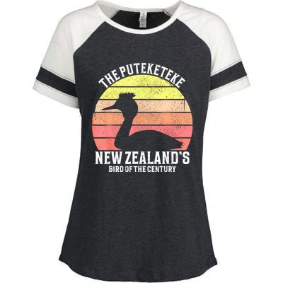 The Puteketeke New ZealandS Bird Of The Century Enza Ladies Jersey Colorblock Tee