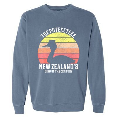 The Puteketeke New ZealandS Bird Of The Century Garment-Dyed Sweatshirt