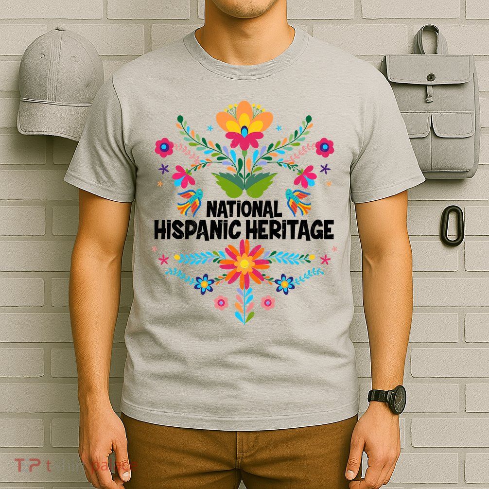 Traditional Pattern National Hispanic Heritage Month T-Shirt