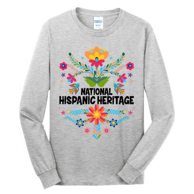 Traditional Pattern National Hispanic Heritage Month Tall Long Sleeve T-Shirt