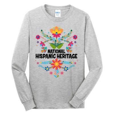 Traditional Pattern National Hispanic Heritage Month Tall Long Sleeve T-Shirt