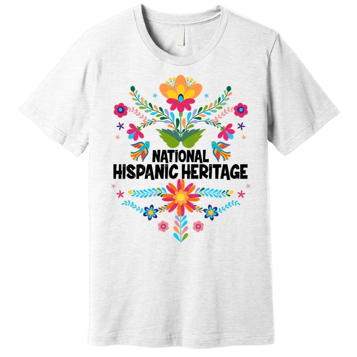 Traditional Pattern National Hispanic Heritage Month Premium T-Shirt