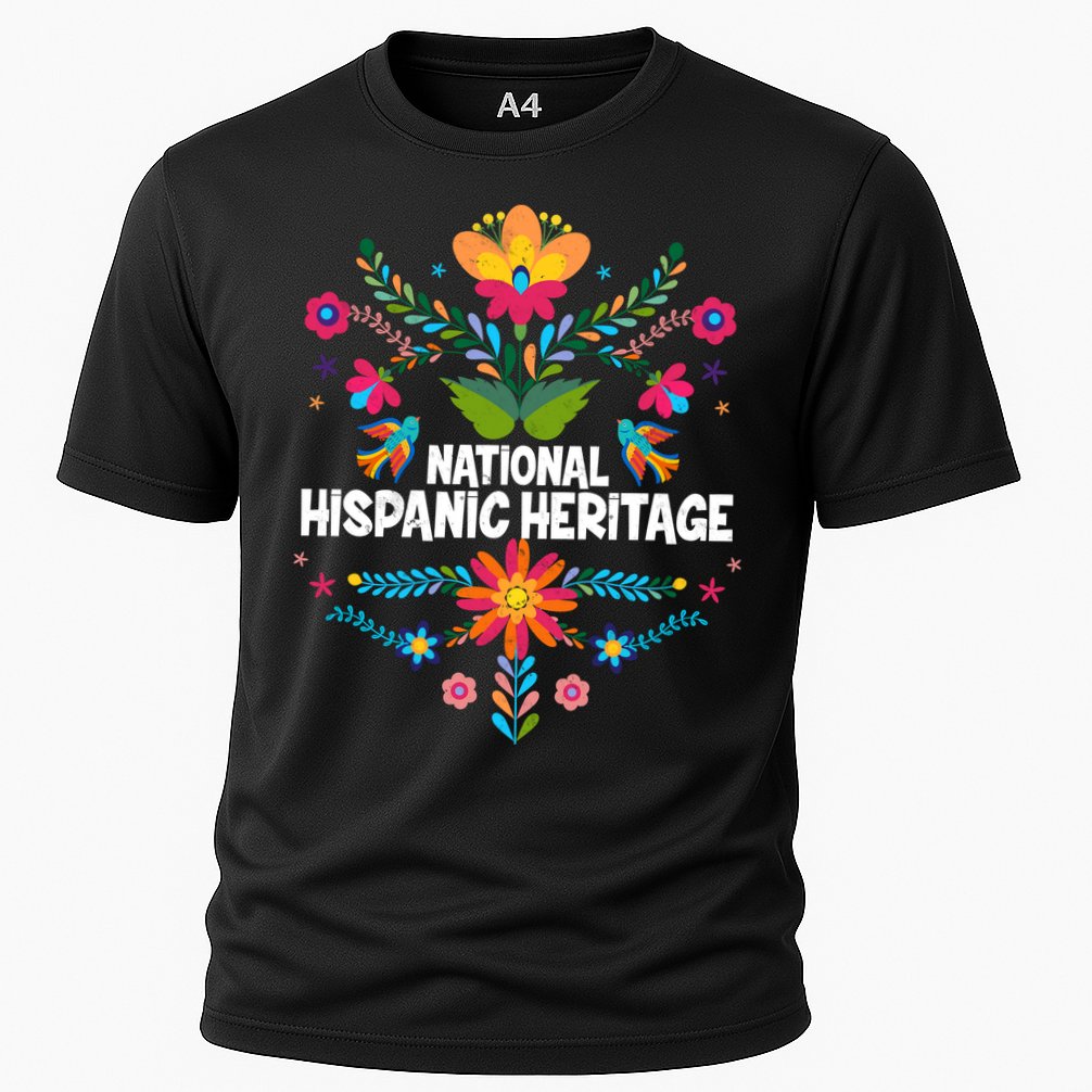 Traditional Pattern National Hispanic Heritage Month Cooling Performance Crew T-Shirt