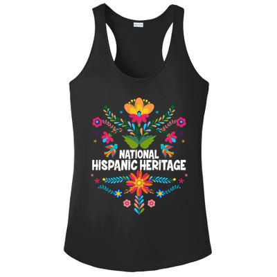 Traditional Pattern National Hispanic Heritage Month Ladies PosiCharge Competitor Racerback Tank