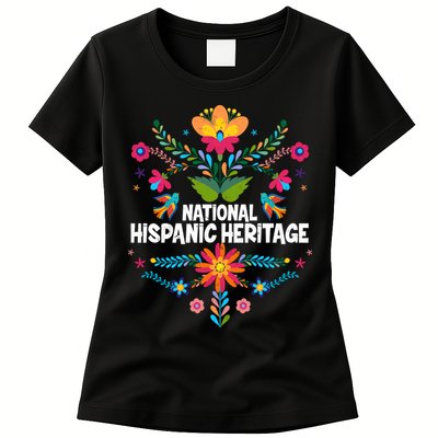 Traditional Pattern National Hispanic Heritage Month Womens T-Shirt