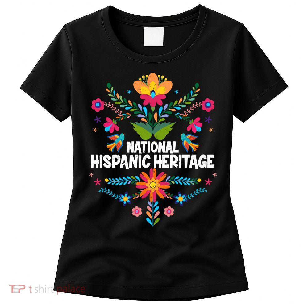 Traditional Pattern National Hispanic Heritage Month Womens T-Shirt