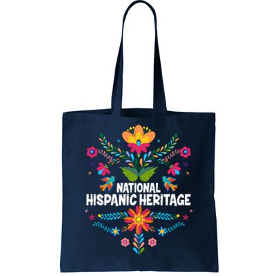 Traditional Pattern National Hispanic Heritage Month Tote Bag