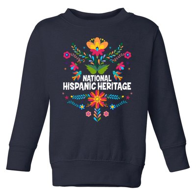 Traditional Pattern National Hispanic Heritage Month Toddler Sweatshirt