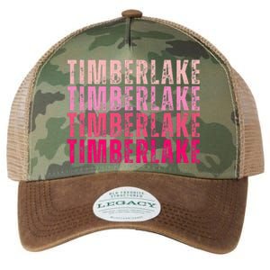 Timberlake Personalized Name I Love Timberlake Legacy Tie Dye Trucker Hat