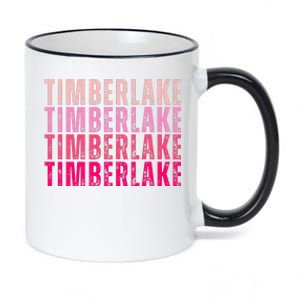 Timberlake Personalized Name I Love Timberlake 11oz Black Color Changing Mug