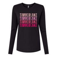 Timberlake Personalized Name I Love Timberlake Womens Cotton Relaxed Long Sleeve T-Shirt