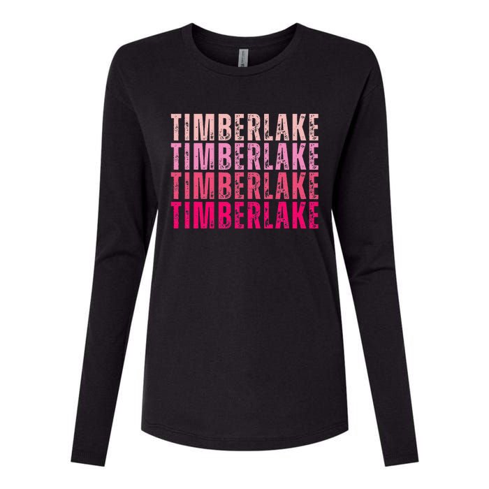 Timberlake Personalized Name I Love Timberlake Womens Cotton Relaxed Long Sleeve T-Shirt