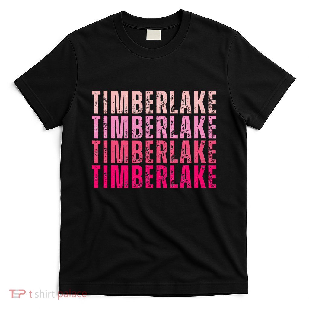 Timberlake Personalized Name I Love Timberlake T-Shirt