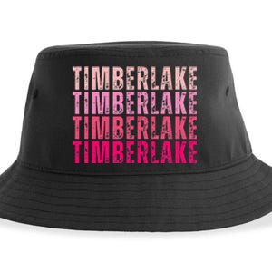 Timberlake Personalized Name I Love Timberlake Sustainable Bucket Hat