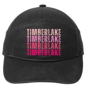 Timberlake Personalized Name I Love Timberlake 7-Panel Snapback Hat